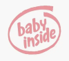 Наклейка "Baby inside" в ассорт.  цветная  2275